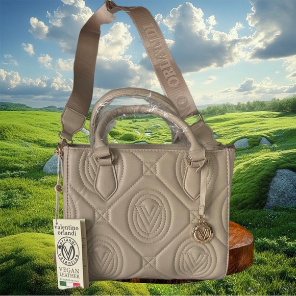 Valentino Orlandi Handbags - Valentino Orlandi Taupe Shoulder Bag